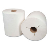 MORCON Tissue 400WY Morsoft Controlled Towels, Y-Notch, 1-Ply, 8" x 800 ft, White, 6 Rolls/Carton