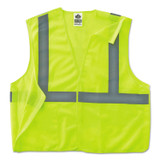 TENACIOUS HOLDINGS, INC. ergodyne® 21073 GloWear 8215BA Type R Class 2 Econo Breakaway Mesh Safety Vest, Small to Medium, Lime