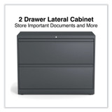 ALERA HLF3629CC Lateral File, 2 Legal/Letter/A4/A5-Size File Drawers, Charcoal, 36" x 18.63" x 28"