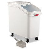 RUBBERMAID COMMERCIAL PROD. 3602-88 WHI ProSave Mobile Ingredient Bin, 26.18 gal, 15.5 x 29.5 x 28, White, Plastic