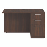 ALERA SVRRP4824MY Alera Seville Series Desk Return with Pedestal, Right, 48" x 24" x 29", Mahogany