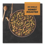 THE WONDERFUL COMPANY, LLC PAR91086 No Shells Honey Roasted Pistachios, 2.25 oz Bags, 8/Box