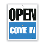 CONSOLIDATED STAMP COSCO 098010 Will Return Later Sign, 5 x 6, Blue