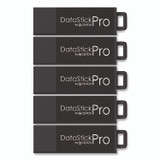 CENTON ELECTRONICS INC. S1U3P6128G5B DataStick Pro USB 3.0 Type A Flash Drive, 128 GB, Black, 5/Pack