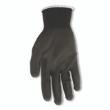 MCR SAFETY B96699MDZ Work Gloves, 10" Long, Medium, Black, 12 Pairs