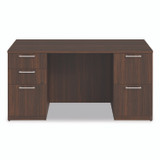 ALERA SVDP6030MY Alera Seville Series Double Pedestal Desk, 60" x 30" x 29", Mahogany