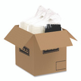 DART SOLO® 809013PP94 Creative Carryouts OctaView Hinged Lid Containers, 9.13 x 9.55 x 2.38, Black/Clear, Plastic, 100/Carton