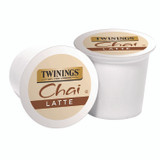 TWININGS NORTH AMERICA INC 11007 Tea K-Cups, Chai Tea with Non-Fat Milk and Sweetener, 25% Less Sugar, 0.53 oz K-Cups, 22/Box