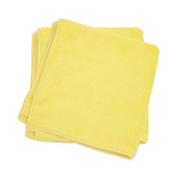 HOSPECO 2501-Y-DZ MicroWorks Microfiber Towels, 12 x 12, Yellow, Dozen