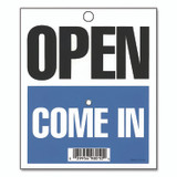 U. S. STAMP & SIGN Headline® 9382 Double-Sided Open/Will Return Sign with Clock Hands, Plastic, 7.5 x 9