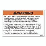 RUBBERMAID COMMERCIAL PROD. FG780508BLA Sturdy Chair Youth Seat with Casters, Black