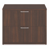 ALERA SVLF3624MY Alera Seville Series Lateral File Cabinet, 2 Legal-Size File Drawers, Mahogany, 36" x 24" x 29"