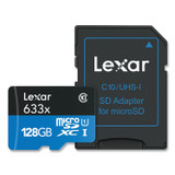 LEXAR MEDIA INC. MI128BBNL633 microSDXC Memory Card, UHS-I U1 Class 10, 128 GB
