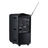 NATIONAL PUBLIC SEATING Oklahoma Sound® PRA8000PRA86 Wireless PA System with Wireless Tie Clip Microphone, 40 W, Black