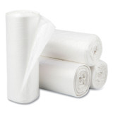 INTEGRATED BAGGING SYSTEMS Inteplast Group EC243306N High-Density Commercial Can Liners, 16 gal, 6 mic, 24" x 33", Natural, Perforated Roll, 50 Bags/Roll, 20 Rolls/Carton