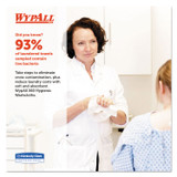 KIMBERLY-CLARK PROFESSIONAL WypAll® 41083 General Clean X60 Cloths, 1/4 Fold, 12.5 x 10, White, 70/Pack, 8 Packs/Carton