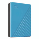 WESTERN DIGITAL TECH. WD BPKJ0040BBL MY PASSPORT External Hard Drive, 4 TB, USB 3.2, Sky Blue