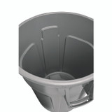 RUBBERMAID COMMERCIAL PROD. 264360GY Vented Round Brute Container, 44 gal, Plastic, Gray