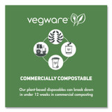 VEGWARE VWFK65 White CPLA Cutlery, General Purpose Fork, Plastic, White, 1,000/Carton