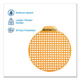 GEORGIA PACIFIC Professional 48261 ActiveAire Deodorizer Urinal Screen with Side Tab, Sunscape Mango Scent, Orange, 12/Carton