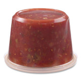 FABRI-KAL PPLID PolyPro Microwavable Deli Container Lids, Clear, Plastic, 500/Carton