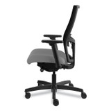 HON COMPANY I2M2AMLC22TK Ignition 2.0 4-Way Stretch Mid-Back Mesh Task Chair, Adjustable Lumbar Support, Frost Seat, Black Back/Base
