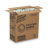 GEORGIA PACIFIC Dixie® 9538DX Drink-Thru Lid, Fits 8 oz Hot Cups, Plastic, White, 1,000/Carton