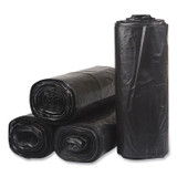 INTEGRATED BAGGING SYSTEMS Inteplast Group SL3858150K Low-Density Commercial Can Liners, 60 gal, 1.5 mil, 38" x 58", Black, Interleaved Roll, 20 Bags/Roll, 5 Rolls/Carton
