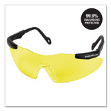 SMITH AND WESSON & 19826 Magnum 3G Safety Eyewear, Black Frame, Yellow/Amber Lens, 12/Box