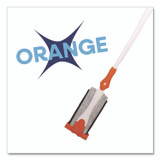 CHAGRINOVATIONS TidyUps TU68166 4-in-1 Squeegee Mop, 4.5 x 14.5 Orange/Gray Microfiber Heads, 53" White/Orange Polyamide/Polyester Handle