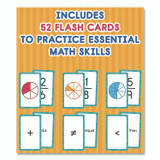 CARSON-DELLOSA EDUCATION 0769677339 Fractions Flash Cards, Grades 4 to 6, 3.25" x 5.25", Assorted Colors, 54 Cards