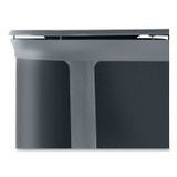 RUBBERMAID COMMERCIAL PROD. 2172843 ENHANCE PILL Dual Stream Waste Receptacle, (2) 23 gal Capacity Bins, Metal, Umbra Gray/Pearl Gray