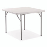 NATIONAL PUBLIC SEATING NPS® BT363616024 Heavy-Duty Folding Table/Folding Chair Set, 36" x 36" x 29.5", Speckled Gray Top, Gray Legs, 4/Carton, 2 Carton/Bundle