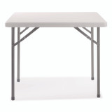 NATIONAL PUBLIC SEATING NPS® BT363616024 Heavy-Duty Folding Table/Folding Chair Set, 36" x 36" x 29.5", Speckled Gray Top, Gray Legs, 4/Carton, 2 Carton/Bundle