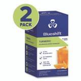 BLUESHIFT NUTRITION 60004166 Turmeric Citrus Medley Drink Mix, Citrus Medley Flavor, 0.16 oz Packets, 10/Pack, 2 Packs/Carton
