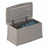 SUNCAST CORPORATION BMDB3010DG Elements Coffee Table with Storage, Rectangular, 34w x 20d x 18h, Dove Gray Top, Dove Gray Base/Legs