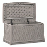 SUNCAST CORPORATION BMDB3010DG Elements Coffee Table with Storage, Rectangular, 34w x 20d x 18h, Dove Gray Top, Dove Gray Base/Legs