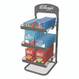 KELLOGG'S 12021 Breakroom Solution Snack Rack with Snacks, 18.5 x 26.37 x 12.5, Gray