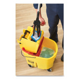 RUBBERMAID COMMERCIAL PROD. FG757888RED WaveBrake 2.0 Bucket/Wringer Combos, Down-Press, 35 qt, Plastic, Red