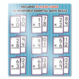CARSON-DELLOSA EDUCATION 0769677436 Multiplication 0 to 12 Flash Cards, Grades 4 to 6, 3.25" x 5.25", Assorted Colors, 54 Cards