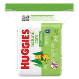 KIMBERLY CLARK Huggies® 31816 Natural Care Sensitive Baby Wipes, 1-Ply, 3.88 x 6.6, Unscented, White, 184/Pack, 3 Packs/Carton