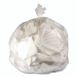 BOARDWALK 404812N High-Density Can Liners, 45 gal, 12 mic, 40 x 48, Natural, Perforated Roll, 250/Carton