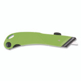 EVERSHARP PEN CO. Westcott® 00741 Ceramic Safety Cutter with Fold-Out Film Cutter, Plastic Handle, Green