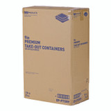 ECO-PRODUCTS,INC. EPPTOR9 100% Recycled Content 9" Premium Take Out Containers, 42 oz, 9 x 8.8 x 1.6, Black/Clear, Plastic, 50/Pack, 3 Packs/Carton