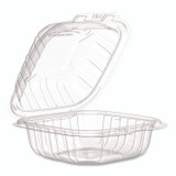 DART 60PPHT1 Microwaveable Hinged Containers, ProPlanet, 6.31 x 6.31 x 3, Clear, Plastic, 300/Carton