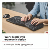 STAPLES BRANDS GROUP TECH ST62603 Wireless Ergonomic Keyboard, Black