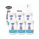 PLZ CORP Sprayway® 933 Glass Cleaner Wipes, 1-Ply, 10 x 12, White, 6/Carton