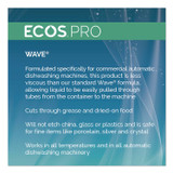 EARTH FRIENDLY PRODUCTS ECOS® PL944005 Wave Commercial Automatic Dishwasher Detergent, Free and Clear, 5 gal Pail