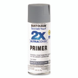 RUST-OLEUM CORPORATION 334017 Painter's Touch 2X Ultra Cover Spray Paint, Flat Gray, 12 oz Aerosol Can, 6/Carton