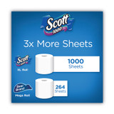 KIMBERLY-CLARK PROFESSIONAL Scott® 20032PK 1000 Bathroom Tissue, Septic Safe, 1-Ply, White, 1,000 Sheets/Roll, 20 Rolls/Pack